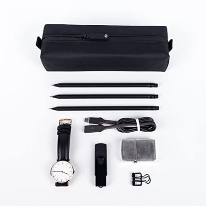 Comfyable Small Toiletry Bag for Men, Slim Mini Toothbrush Bag, Dopp Kit Bag - color: Dark Gray, size: Small