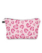 Cute Travel Makeup Bag Cosmetic Bag Small Pouch Gift for Women (Heart Leopard Pink) - color: Heart Leopard Pink