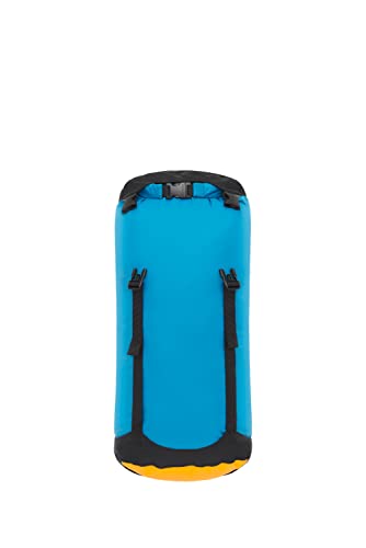 Sea to Summit eVac Compression Dry Bag, Waterproof Compression Sack, 13 Liter, Turkish Tile Blue - color: Turkish Tile Blue, style: 13 Liter