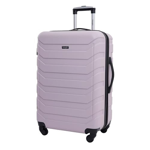 Wrangler 4 Piece Miami Luggage and Packing Cubes Set, Burnished Lilac - color: Burnished Lilac, size: 4 Piece Set