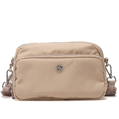 Pander Crossbody Sling Bag – Everyday Purse with Adjustable Strap, Perfect for Travel, Errands, and Daily Use - color: Raw Linen