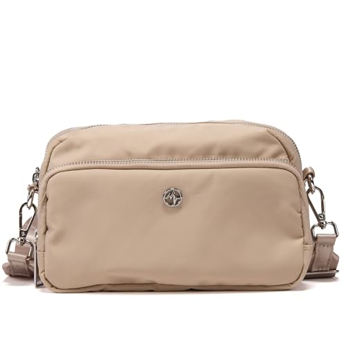 Pander Crossbody Sling Bag – Everyday Purse with Adjustable Strap, Perfect for Travel, Errands, and Daily Use - color: Raw Linen