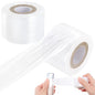 Mini Stretch Wrap Film Unheated Shrink Wrap Roll for Bottles/Jars Seal Packing (2 PCS)