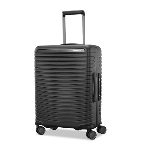 Framelock Max 21” Carry-On Hardshell Zipperless Luggage - Highly Secure Integrated Eazylock™ Mechanism - RightHeight™ Adjustable Handle System - 360° Spinner Wheels - Airline Approved - Asphalt Black - color: Black, size: Carry-on Spinner