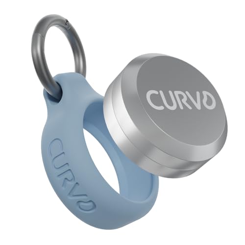 CURVD Premium Carrying Case - Durable Travel Keychain Container, Small Waterproof Holder for Earplugs, Pills, Coins Compatible with Loop, Eargasm & Vibes, or Compact Mini Purse Pill Box Container - color: Light Blue, size: 1 Pack
