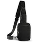VADOO Sling Bag, Crossbody Bag with Zipper Lock, RFID Blocking & Water Resistant for Men and Women - color: Black