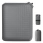 Portable Self-Inflating Stadium Seat Cushion, Memory Foam Sit Pad, Lightweight Travel Seat Pad for Bleachers, Camping, Hiking, Office Chair & Airplane - 16x13 inches Gray