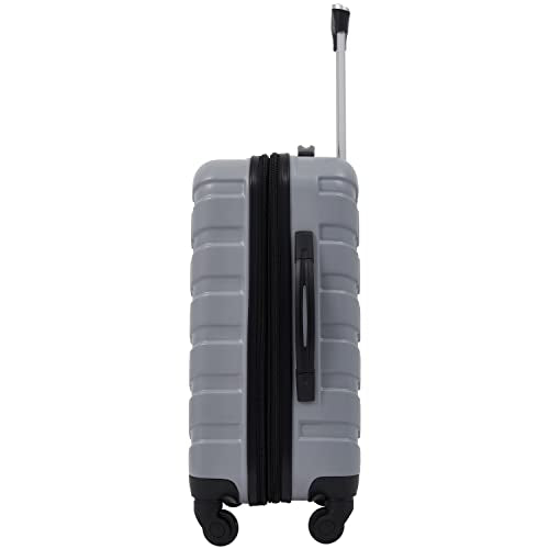 Wrangler 4 Piece Miami Luggage and Packing Cubes Set, Sharkskin - color: Shark, size: 4 Piece Set