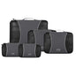 GOX Ultra Light 5 piece Packing Cubes Travel Luggage Organizer 1 Large 2 Medium 2 Small - color: Grey