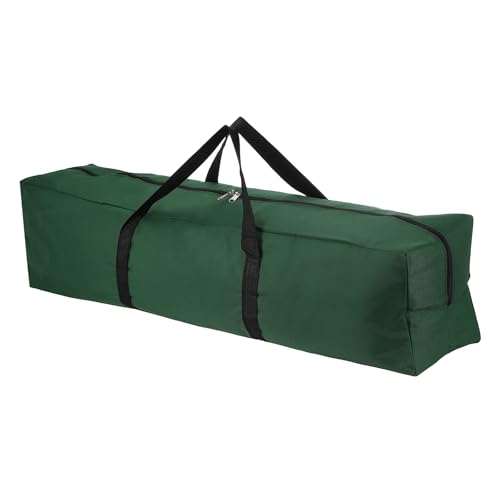 Storage Duffle Bag, Zippered Sport Camping Equipment Storage Waterproof Foldable Luggage Bag Gear with Padded Handles 41 in & Green -Fit for (Outdoor/Travel/Tent/Fishing Tripod) - color: Green, size: 41 Inch
