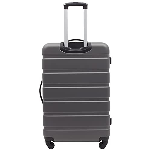Travelers Club Harper Luggage, Charcoal, 2 Piece Set - color: Charcoal, size: 2-Piece Set (28-Inch & 20-Inch)