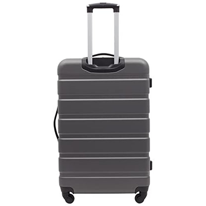 Travelers Club Harper Luggage, Charcoal, 2 Piece Set - color: Charcoal, size: 2-Piece Set (28-Inch & 20-Inch)