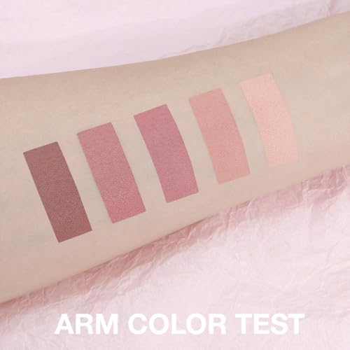 Matte Eyeshadow Palette, Rose Mauve Pink Neutral Eye Shadow, Dusty Pink Taupe Brown Eyeshadow, Soft Blendable Natural Makeup, Long Lasting Waterproof for Daily Date Soft Glam Look, Sombra de Ojos 04 - color: B04