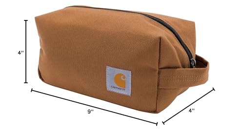 Carhartt Durable Travel Kit, Organize Essentials W/the Water Resistance Toiletry Bag, Carhartt Brown - color: Carhartt Brown