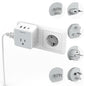 TESSAN All European UK Travel Plug Adapter Kit, 6-in-1 International Power Adapter with 3 USB (1 USB C) and 3 AC Outlets, Supports Type C, G, E/F, I, A, B for US to Europe UK Italy Australia Japan