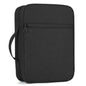 GERMUN Bible Cover with Durable Handle, Carrying Book Case Church Bag Bible, Protective with Zippered Pocket, Bible Study Accessories Supplies, Book Protector for Book Lovers, Black