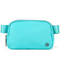 Pander Cross Body Fanny Pack for Women, Fashion Waist Packs, Crossbody Bags, Belt Bag with Adjustable Strap (Waterspout). - color: Cyan Blue