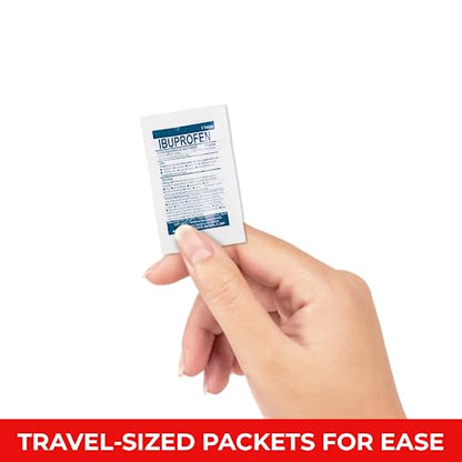 Travel RX Medicine Kit - Bulk Travel Medicine Kit with Individually Wrapped Medicine & Bag for Indigestion, Motion Sickness & More by Real Vitamins (1 Kit)