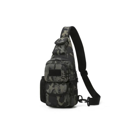 Sling Bag Crossbody Backpack for Men,Handiness Skiing Sling Bag, Lightweight Daypack for Hiking Travel (Black 2) - color: Black 2