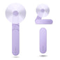 Portable mini handheld Fan, small Rechargeable Personal Fan for 9-15 Hours Runtime, Pocket Design for Travel/Women Essentials/vacation/beach/vacation/airplane/disney - color: Purple