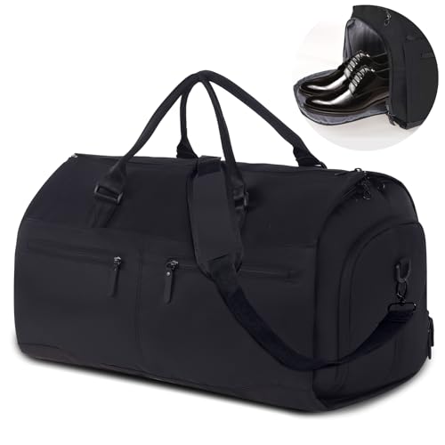 2 in 1 Garment Bags for Travel, Suitcase Luggage Bags, Black - color: 21" BLACK