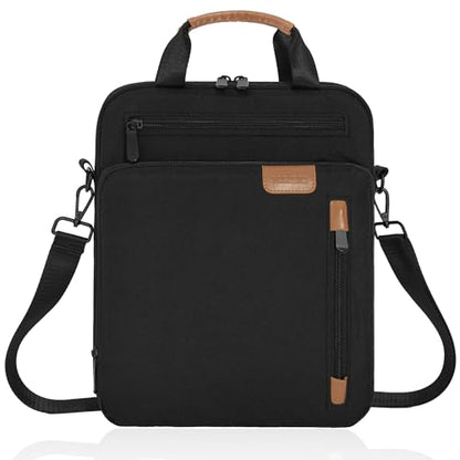 9-11 Inch Tablet Sleeve Bag, Padded Protective Travel Carrying Case for iPad A16 2025, iPad Air M4 11-inch 2026 M3 M2, iPad Pro M5/M4 11 inch, iPad 10/9/8/7th, Galaxy Tab A9+/S9/S8 11" | with shoulder Strap - color: Black, size: 9-11 Inch