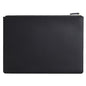 PU Leather A4 File Folder Zipper Document Holder Envelope Folder Case for Receipt Contract (Black) - color: Black