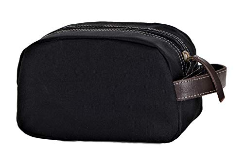 Timberland Men's Toiletry Bag Canvas Travel Kit Organizer - color: black
