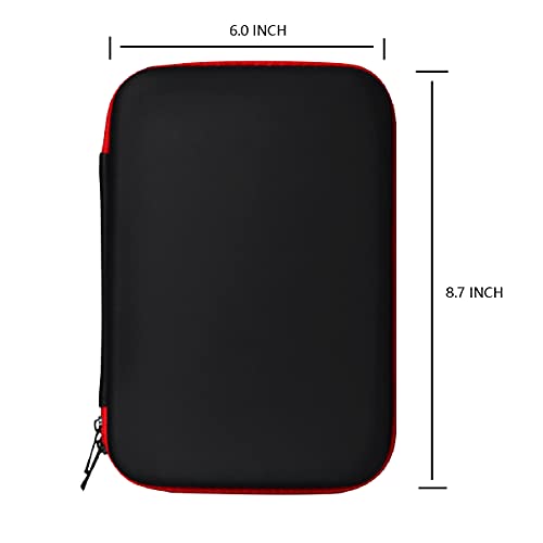 Eva Hard Sell Protective Bag Travel Organizer Case for Diabetic Supplies Testing Kit,Blood Glucose Monitoring Systems,Test Strips,Syringes,Insulin,Electronic Accessories (Black)