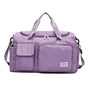 New Sports Tote Gym Travel Luggage Shopping Delivery Weekend Camping Overnight Bag (purple) - color: purple