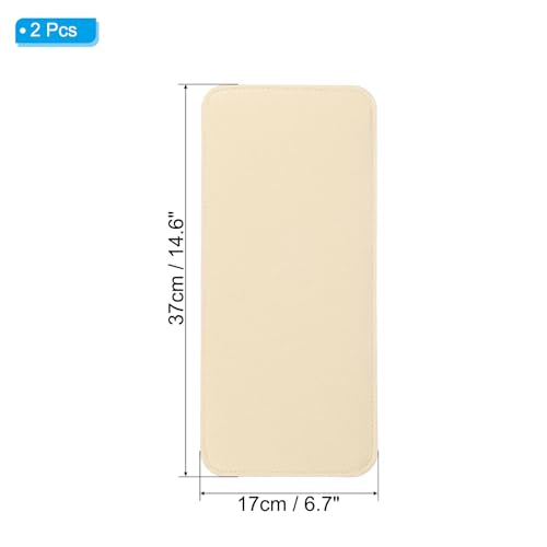 PATIKIL Felt Base Shaper, Bag Bottom Shaper Pad Purse Liner Board Insert Oval for Handbags Tote Crossbody Bag Backpack - color: Beige, size: 15x7 Inch (Pack of 2)
