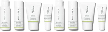 Well People Plant Power Skincare Starter Mini Set, Step-by-Step Skincare Kit For Cleansing, Hydrating, Exfoliating & Nourishing, Vegan & Cruelty-free (Pack of 2) - size: Travel Size (Pack of 2)