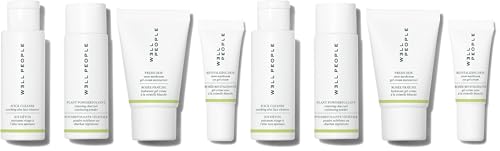 Well People Plant Power Skincare Starter Mini Set, Step-by-Step Skincare Kit For Cleansing, Hydrating, Exfoliating & Nourishing, Vegan & Cruelty-free (Pack of 2) - size: Travel Size (Pack of 2)