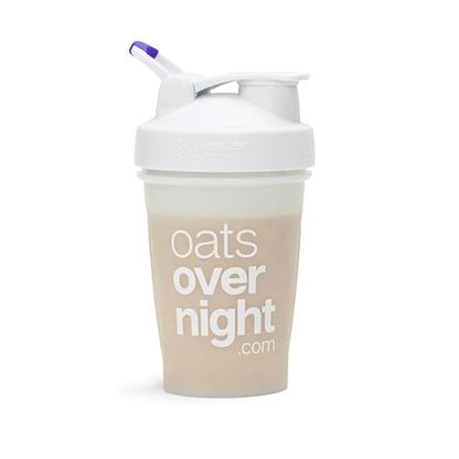 Oats Overnight BlenderBottle – Shaker Cup with Secure Pop Cap & Fill Line, Dishwasher Safe – Mixing Cup, Protein Shakes, Oatmeal, Breakfast On-the-Go & Travel - color: Purple