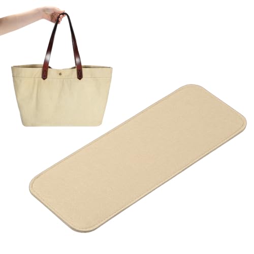 PATIKIL Felt Base Shaper, Bag Bottom Shaper Pad Purse Liner Board Insert Arc Corner - color: Light Beige, size: 15x7 Inch