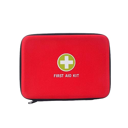EVA Empty Mini Pouch First Aid Hard Case - Emergency Medical Kit for Camping & Outdoor (Red) - color: Red L