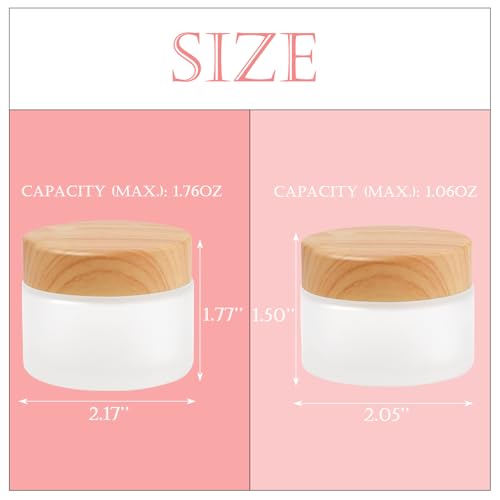 12-Pack White Matte Glass Bottles 1.67oz Cosmetic Containers for Skincare Travel-Friendly Refillable Leak-Proof Design - size: 1.67oz