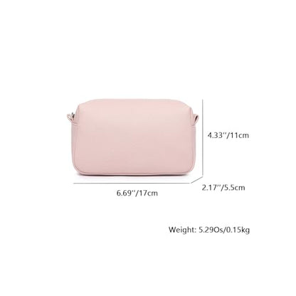 PU leather Organizer Bag Lightweight Cosmetic Bag with Ring Clasp Perfect Travel Makeup Bag for Women (Charming/PU) - color: Charming/PU
