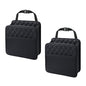 Foldable Car Seat Back Organizer, Large Capacity Hanging Car Backseat Storage Bag with Cup Holders, PU Leather Waterproof Car Trash Bag Can, Car Travel Accessories for Most Vehicles (2PCS) - size: 2PCS