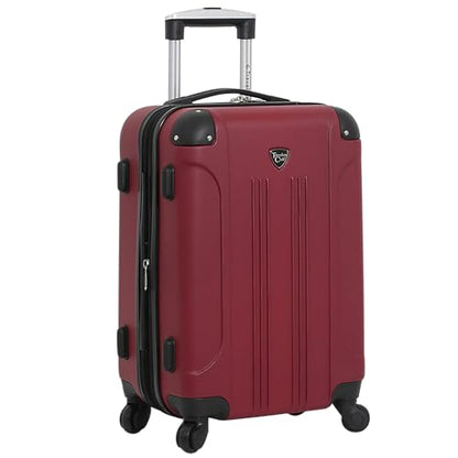Travelers Club Chicago Hardside Expandable Spinner Luggage, Rhubarb, 22" Carry-On - color: Rhubarb, size: 22" Carry-On