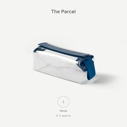 Cadence Parcel - Clear Kit with Magnetic Closure - Durable and Leak-Resistant Travel Toiletry Kit - Small Cove Parcel - color: Cove, size: Small
