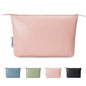 Narwey Small Makeup bag for Purse, Small Makeup Pouch for Purse Cosmetic Bag with Zipper, Cute PU Leather Make up Pouch for Women Girls (Pink) - color: A-Pink