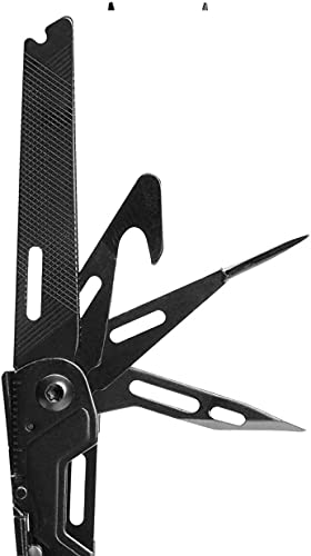 SOG PowerPint Mini Compact Stainless Steel Multi-Tool, 18 Lightweight Specialty Tools & SOG Multitool Pliers Pocket Knife, Black - color: Black, style: Multi-Tool