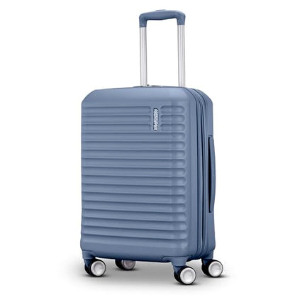 American Tourister Stratum 3.0 Carry-On Spinner, Airline Approved, Durable Hardside Luggage, Expands 1.5", RightHeight™ Adjustable Handle, Elemental Blue - color: Elemental Blue, size: Carry-On