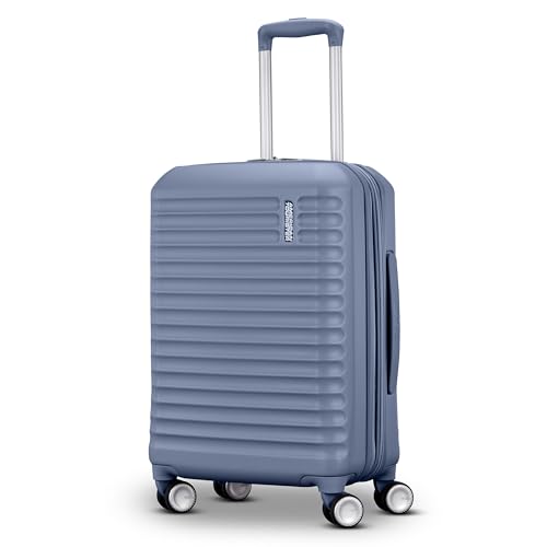 American Tourister Stratum 3.0 Carry-On Spinner, Airline Approved, Durable Hardside Luggage, Expands 1.5", RightHeight™ Adjustable Handle, Elemental Blue - color: Elemental Blue, size: Carry-On