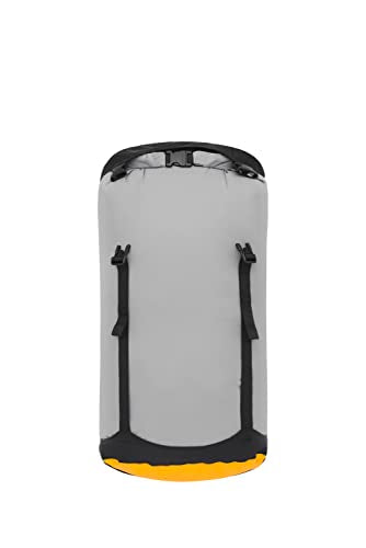 Sea to Summit eVac Compression Dry Bag, Waterproof Compression Sack, 20 Liter, High Rise Grey - color: High Rise Grey, style: 20 Liter