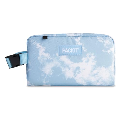 PackIt Freezable Small Insulated Snack Box, Blue Sky, with EcoFreeze Technology (Built-in Ice Pack), Mini Cooler or Small Lunch Bag, For Fresh Snacks On the Go, for Work, Gym, or Travel - color: Blue Sky, size: Medium