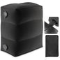 Maliton Inflatable Foot Rest Pillow for Travel,Kids Airplane Bed,Adjustable 3 Layers Height Leg Pillow of Air Travel Essentials,Car, Office, Home - Fast Inflation (Black) - color: Black