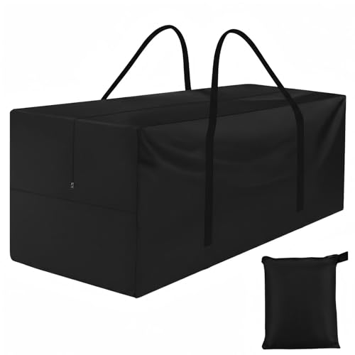 Patio Cushion Storage Bag,Outdoor Cushion Storage Bag,Waterproof storage bag with zipper and handle,Used for outdoor cushion storage and home storage. 68in L x 30in W x 20in H - size: (1 Pack)Large - 68 x 30 x 20in