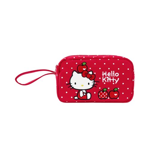 Vimanllie Travel Cosmetic Bag Waterproof Makeup Bags,Portable Toiletry Organizer,Storage for Women,Cute Compact,Purse for Keys,Practical Storage Pouch for Girls - color: 3A-Red Polka Dot